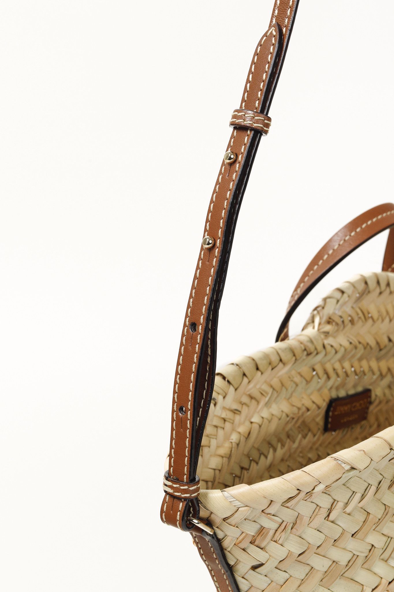 Jimmy Choo Jimmy Choo Macy Small Raffia Cross-Body Tote Bag Size ONE SIZE - 7 Thumbnail