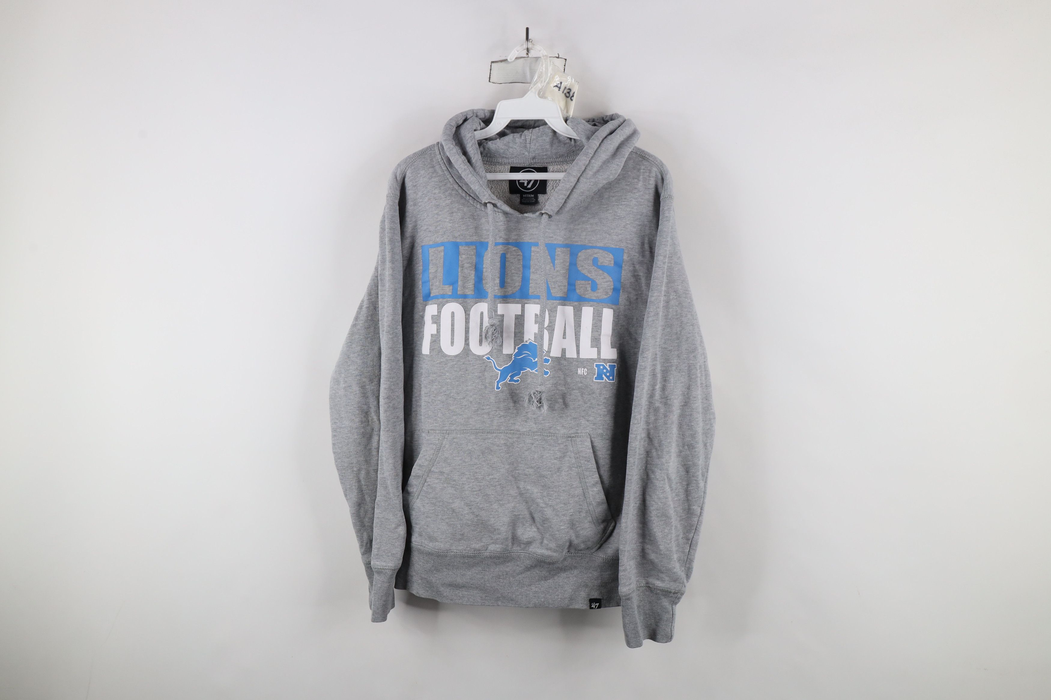 Vintage Vintage Spell Detroit Lions Football Hoodie Sweatshirt Gray Size US M / EU 48-50 / 2 - 1 Thumbnail