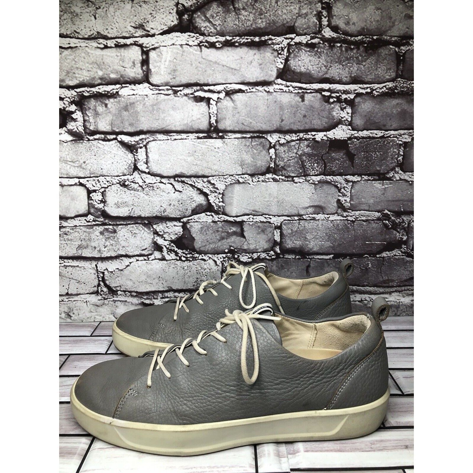 Ecco Ecco Danish Gray Leather Lace Up Casual Low Sneaker Shoes Wo Size US 10 / IT 40 - 16 Thumbnail