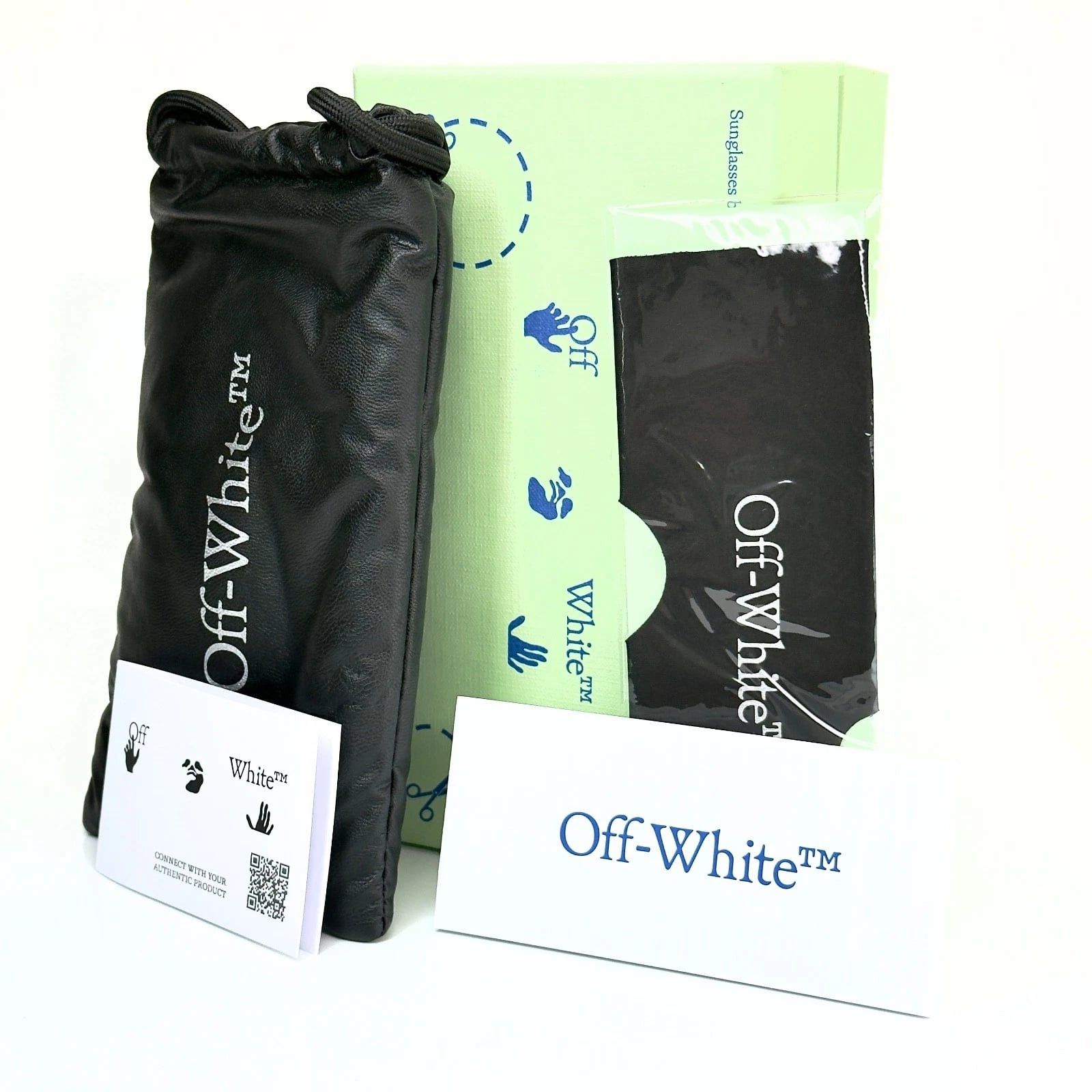 Off-White OFF-WHITE 069 OERI069 Black Orange Wave SEATTLE Sunglasses Size ONE SIZE - 9 Thumbnail
