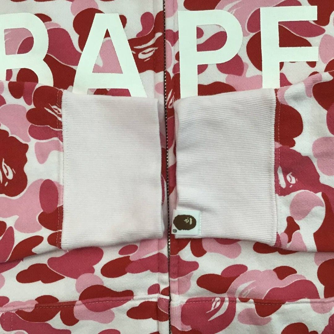 Bape BAPE logo ABC camo pink full zip hoodie a bathing ape Size US L / EU 52-54 / 3 - 5 Thumbnail