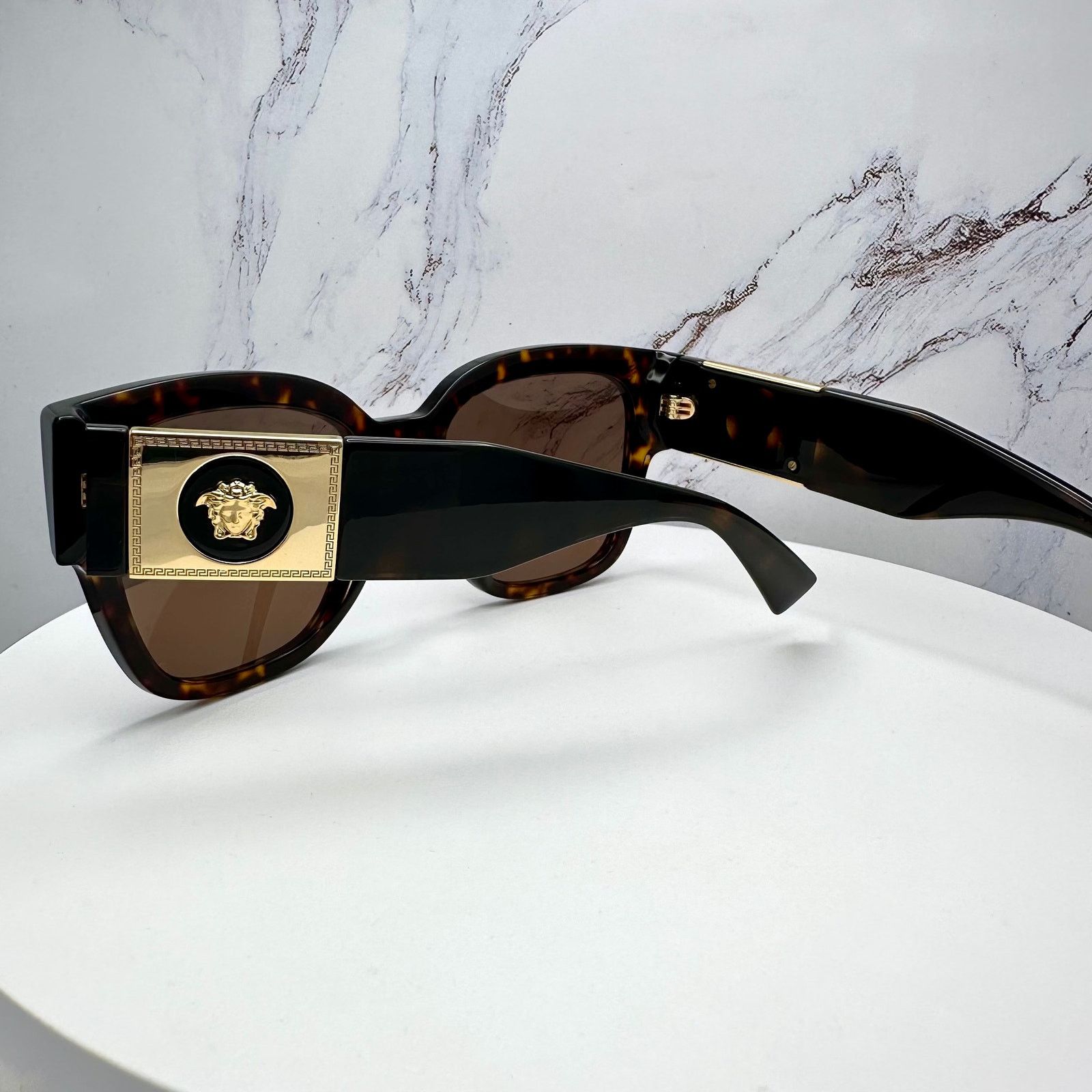 Versace NEW VERSACE Sunglasses Brown Black Tortoise Gold Medusa Size ONE SIZE - 6 Thumbnail