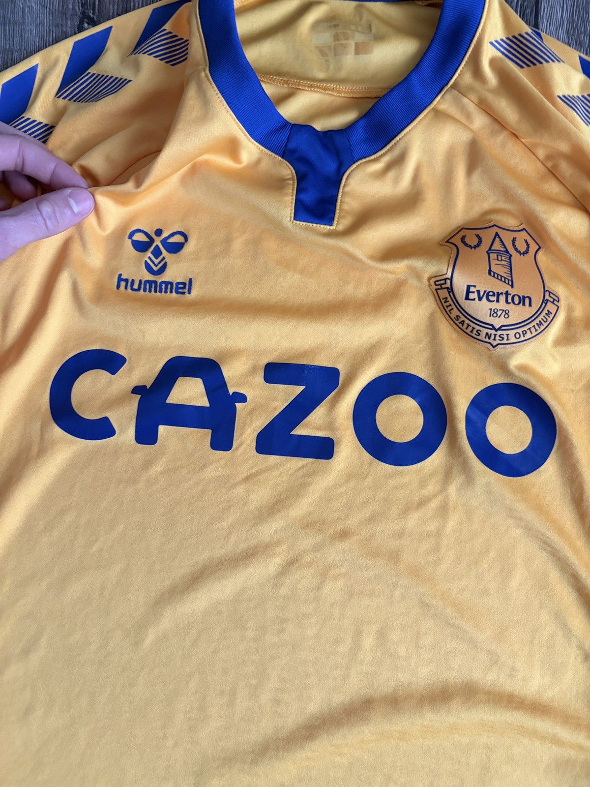 Hummel Everton 2020/2021 Away Football Shirt Soccer Jersey Hummel Size US S / EU 44-46 / 1 - 7 Thumbnail