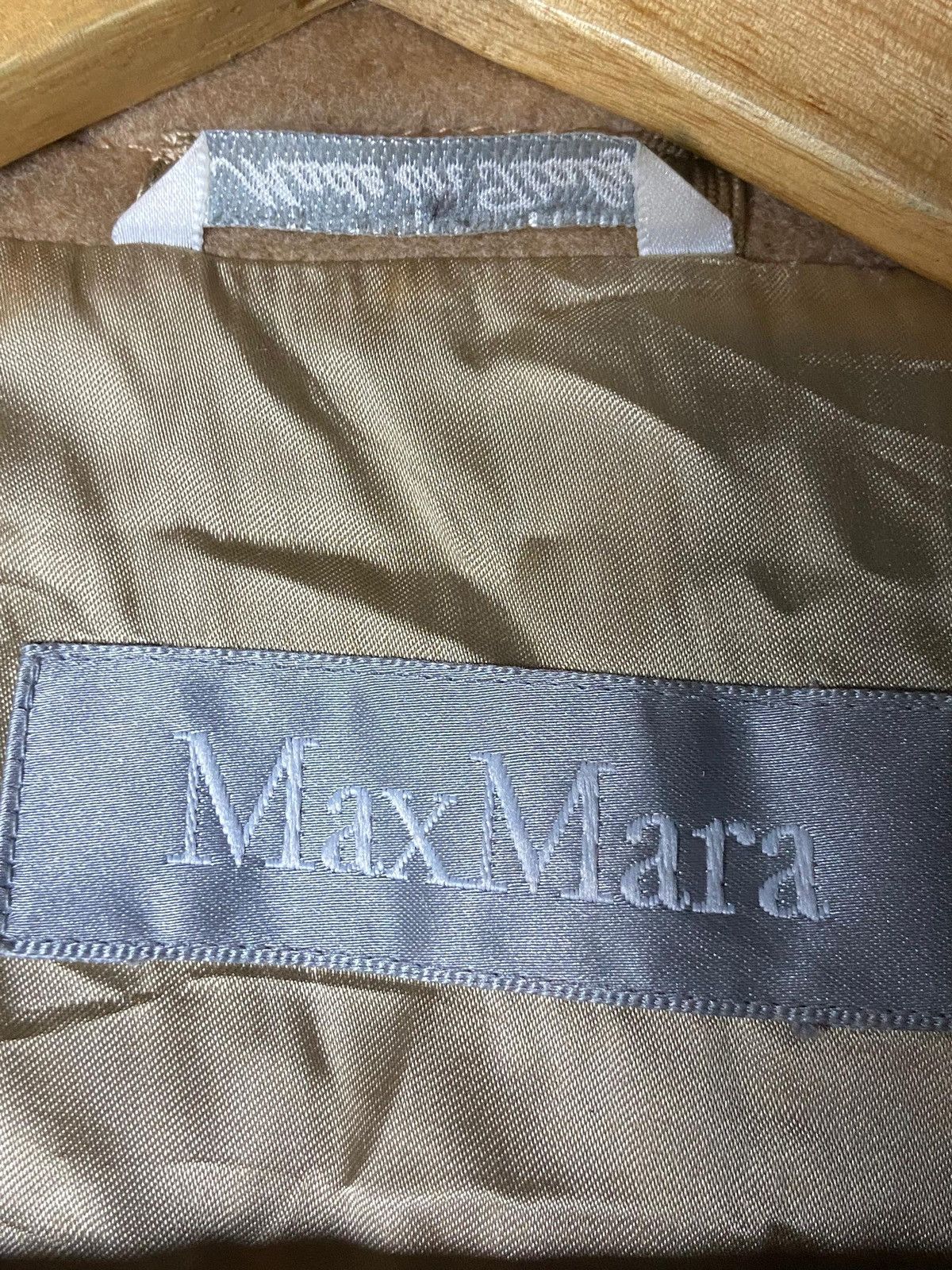 Japanese Brand Max Mara Double Breasted Wool Camel Blend Coat (159) Size XS / US 0-2 / IT 36-38 - 9 Thumbnail