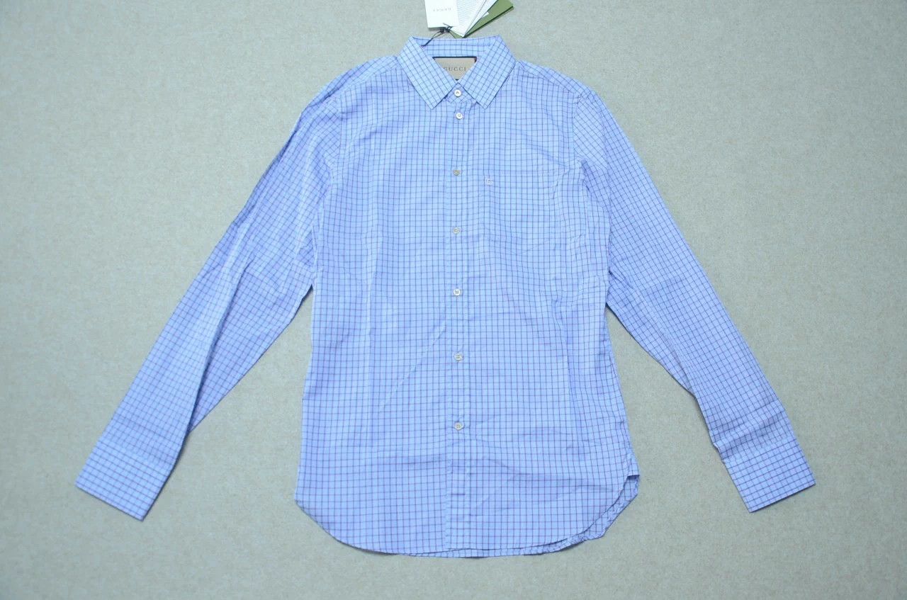 Gucci Gucci yellow GG embroidered silk shirt 15 Size US S / EU 44-46 / 1 - 1 Thumbnail