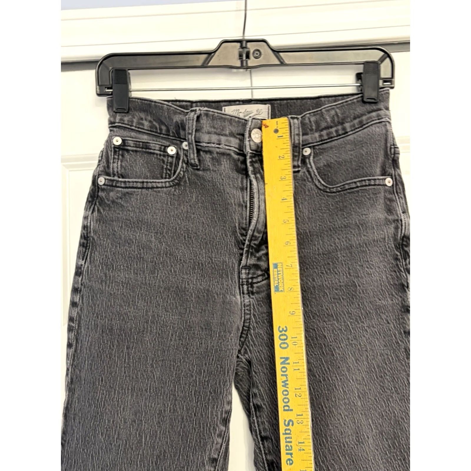 Madewell VINTAGE Madewell The Perfect Vintage Straight Jean Womens Gray High Rise Denim sz 25 Size 42" / US 20 - 4 Thumbnail