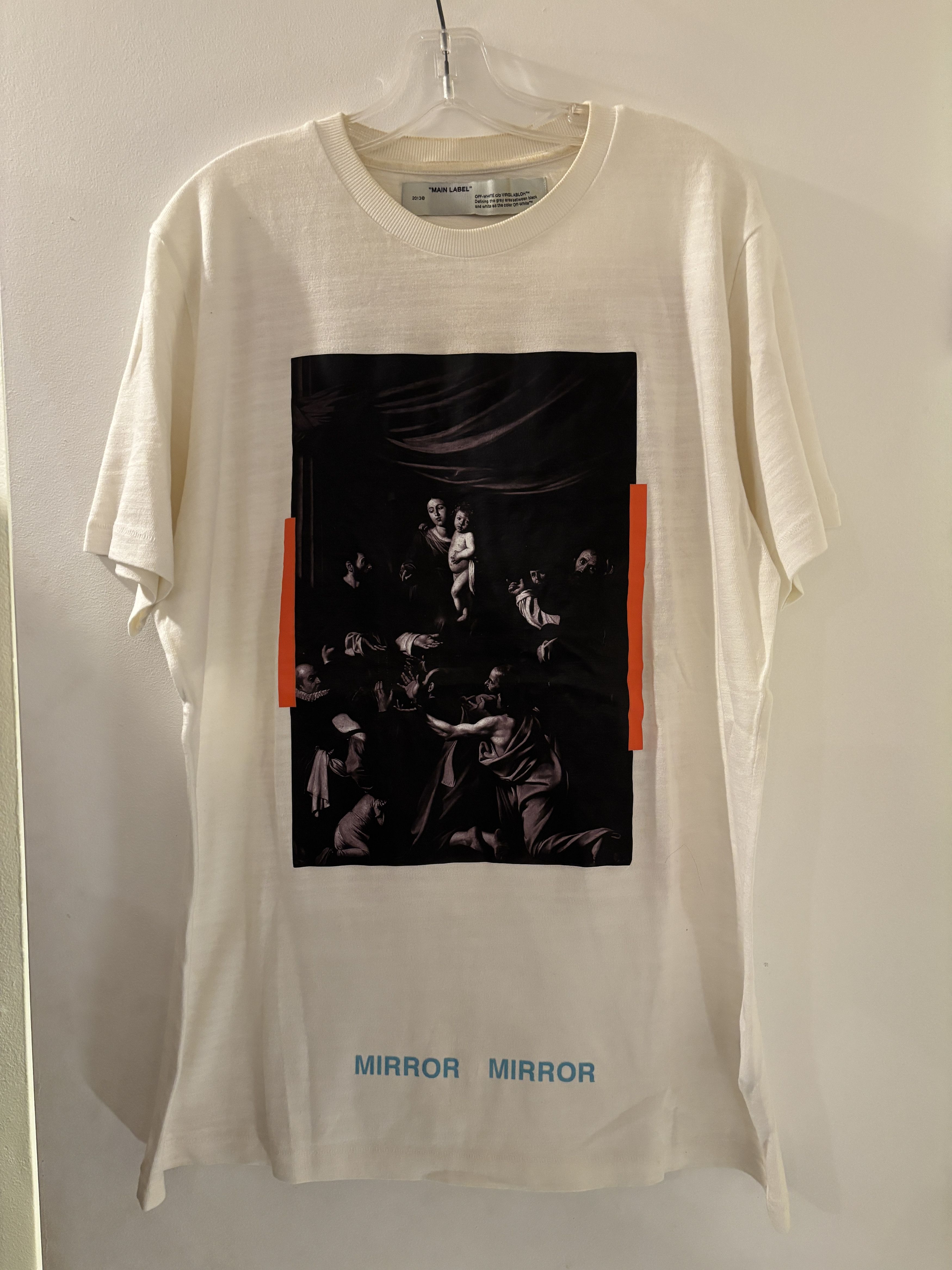 Off-White Virgil Abloh x MCA "Figures of Speech" Caravaggio Tee Size US XL / EU 56 / 4 - 1 Thumbnail
