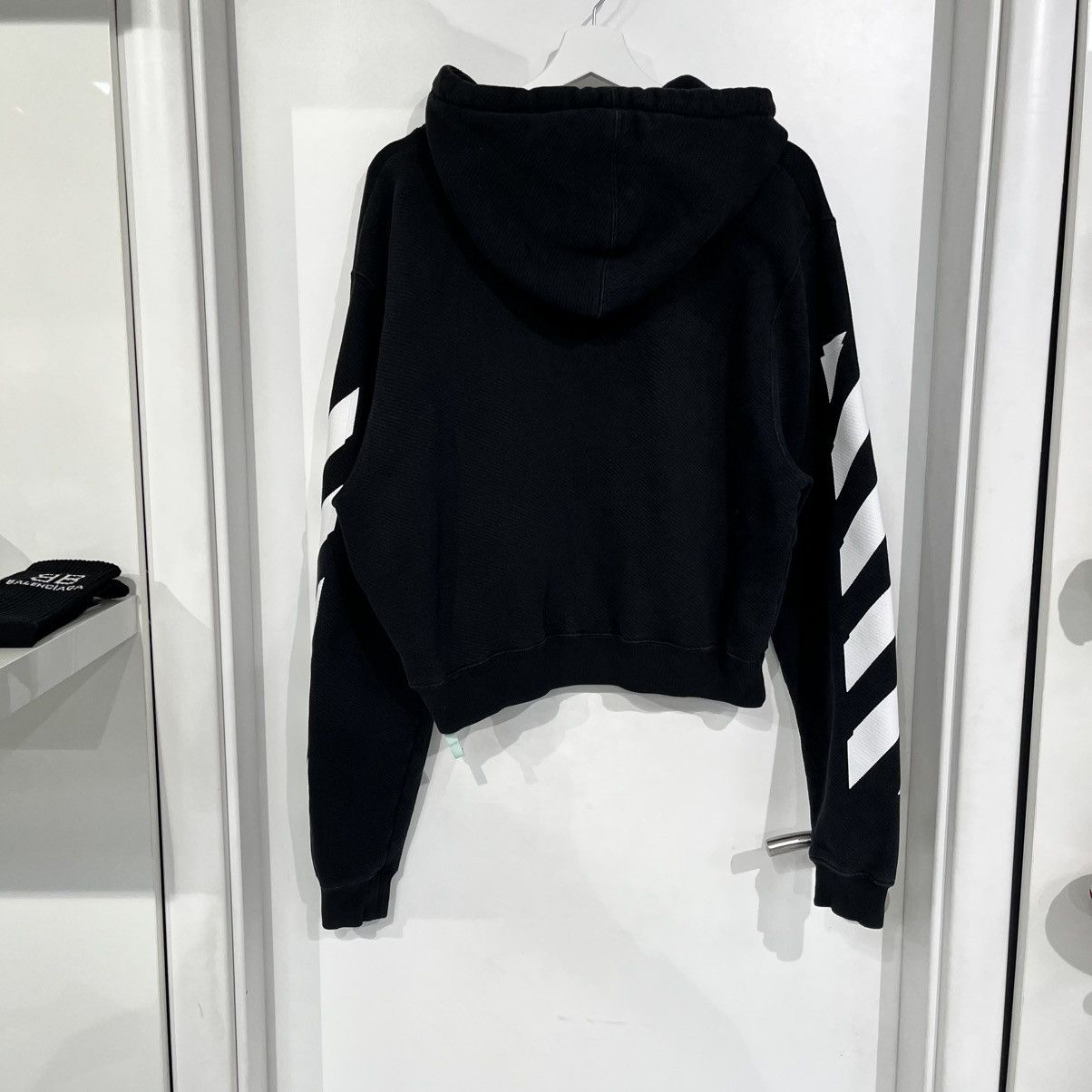 Off-White Off-White Crop Top Hoodie Black Size M / US 6-8 / IT 42-44 - 2 Thumbnail
