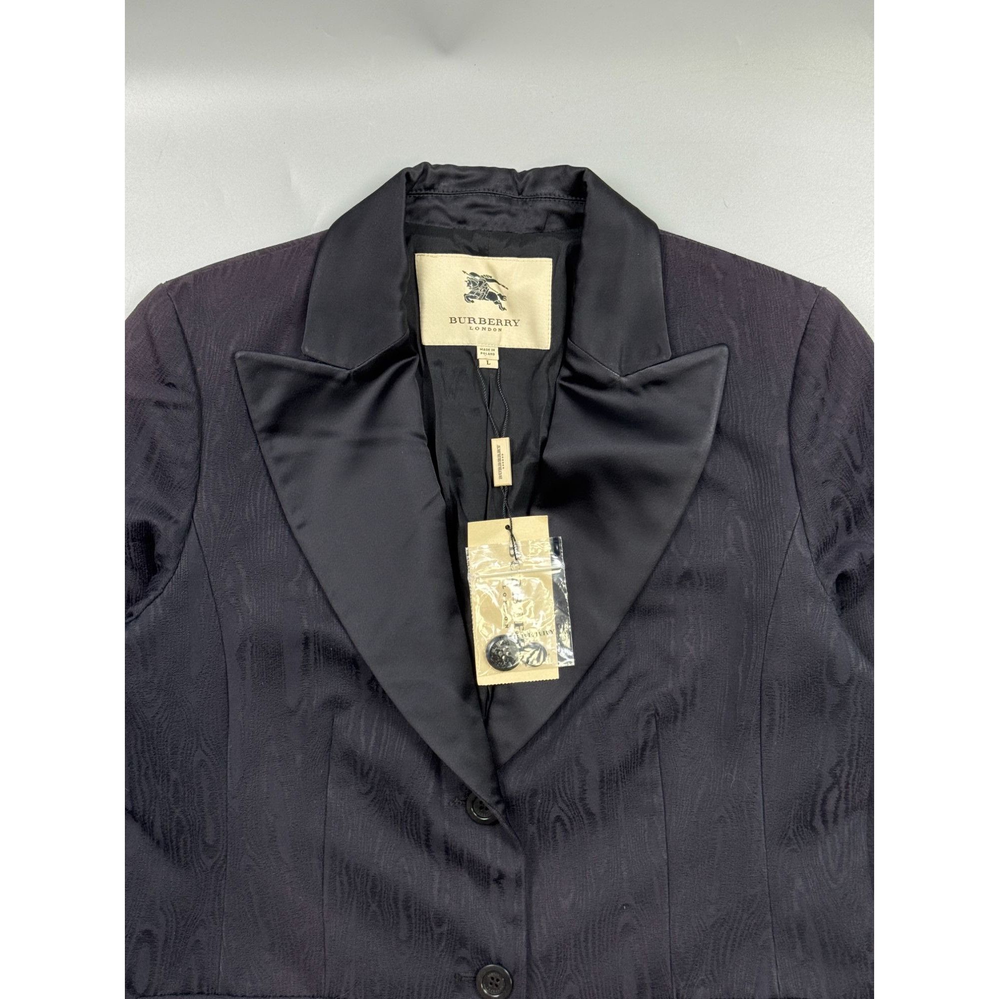 Burberry Burberry Peak Lapel 2 Button Blazer (Y1227) Size L / US 10 / IT 46 - 3 Thumbnail