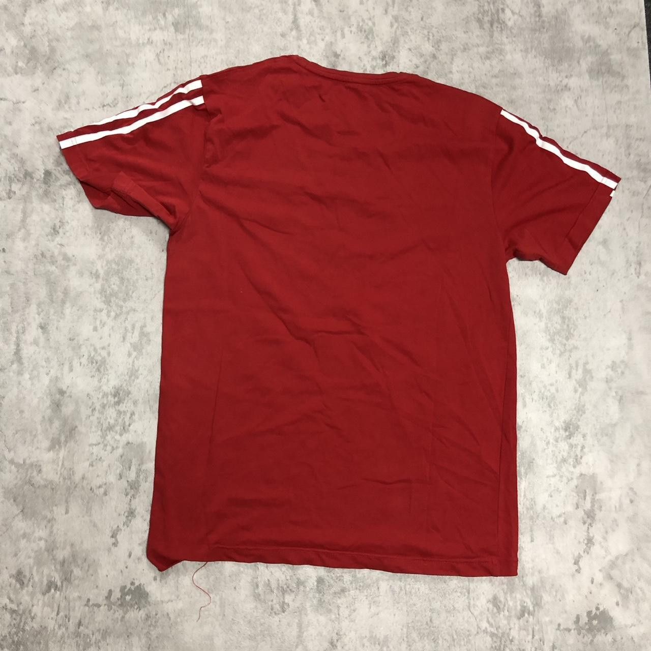 Adidas Adidas red & white striped tee Size US L / EU 52-54 / 3 - 4 Thumbnail