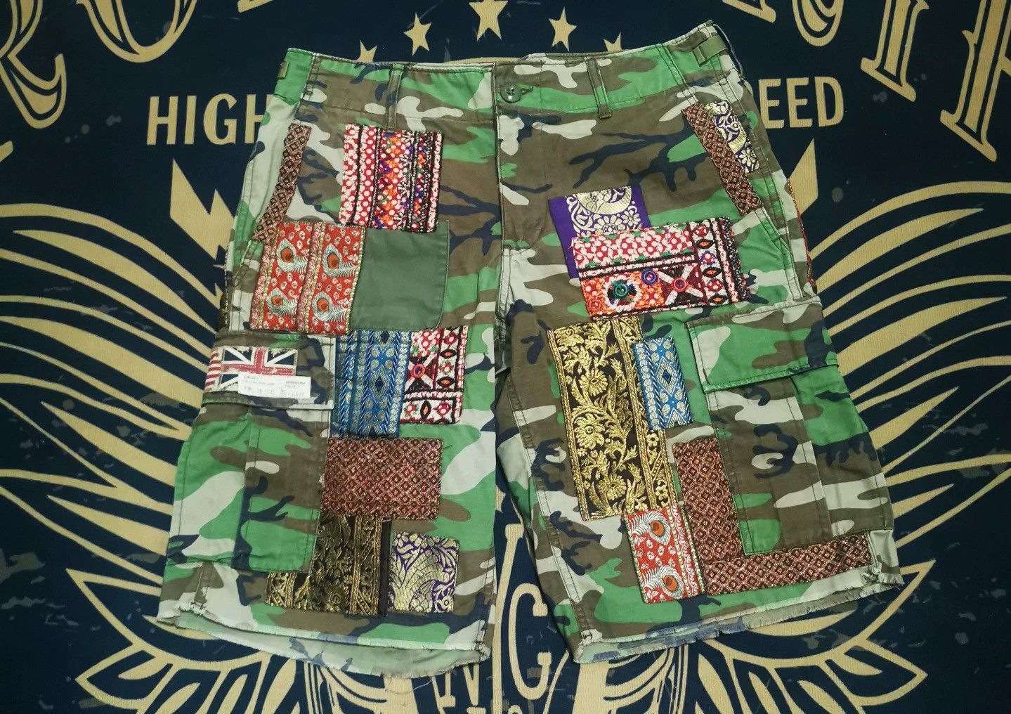 Ralph Lauren Camouflage Patchwork Shorts
