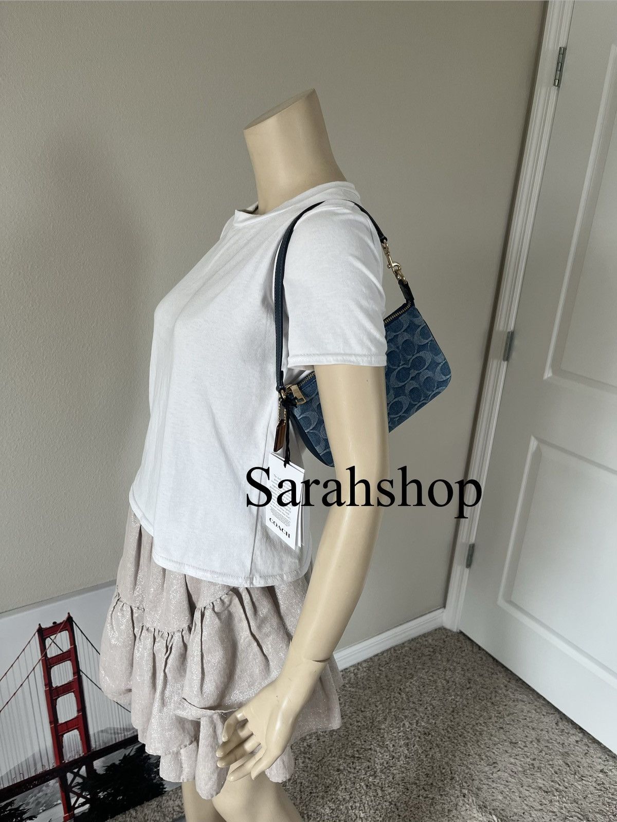 Coach Coach Nolita 19 In Signature Denim Size ONE SIZE - 8 Thumbnail