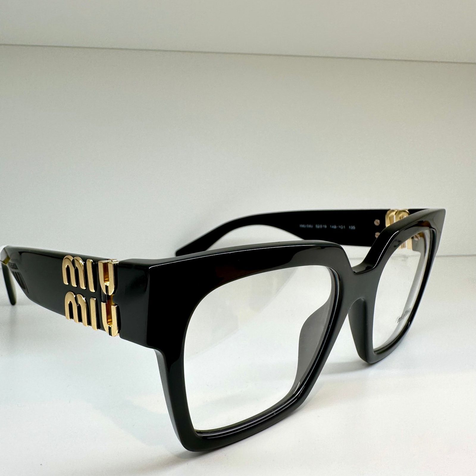 Miu Miu MIU MIU Womens Eyeglasses Black Square Full Rim frames Size ONE SIZE - 1 Thumbnail