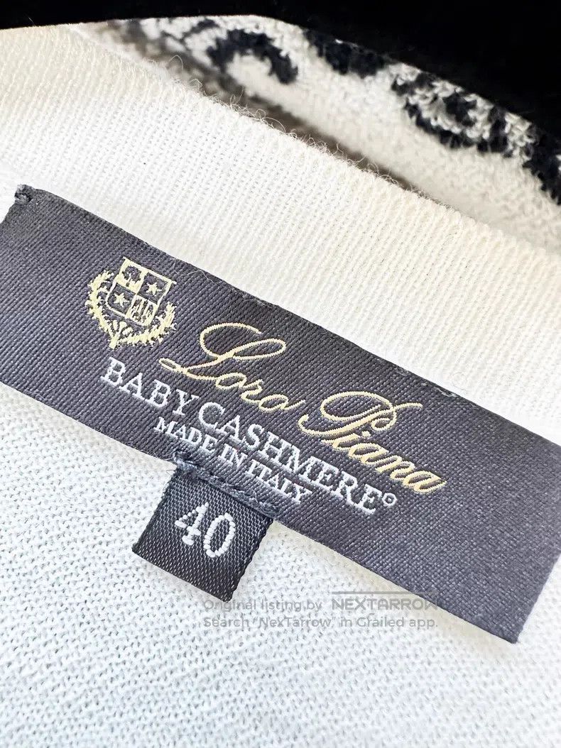 Loro Piana Loro Piana Off-white long-sleeve cashmere cable knit top Size XS / US 0-2 / IT 36-38 - 4 Thumbnail