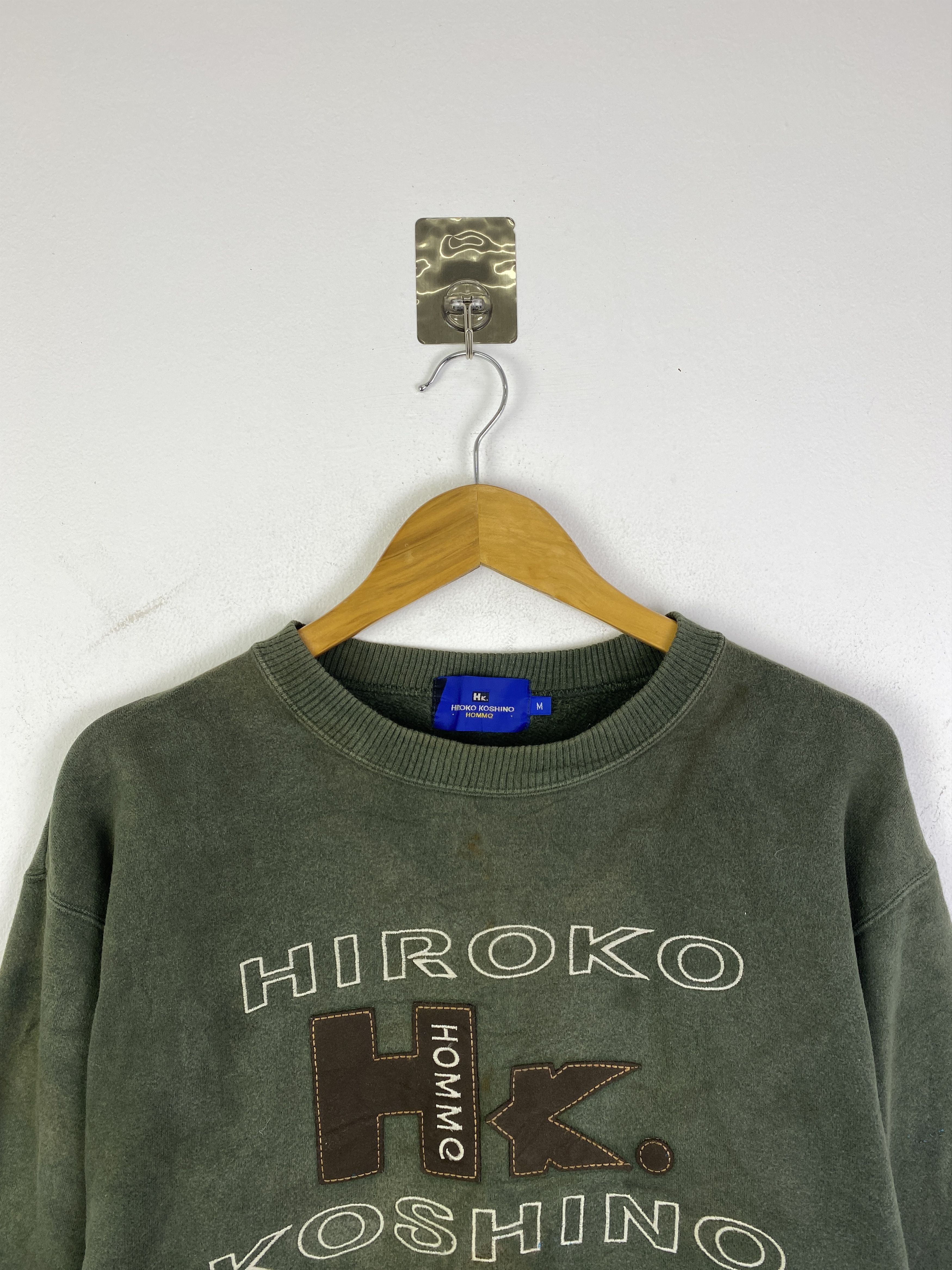Hiroko Koshino Homme Vintage Hiroko Koshino Spell Out Sweatshirt SH0272 Size US M / EU 48-50 / 2 - 2 Thumbnail