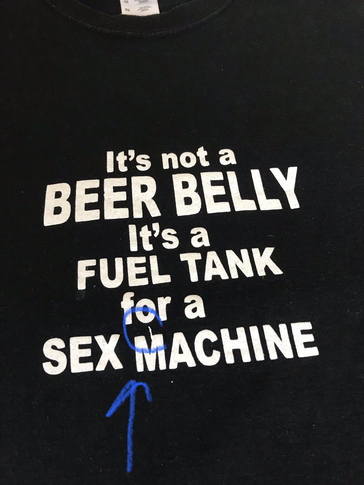 Vintage 🔥 Vintage Sex Machine Beer Belly Y2K Streetwear T Shirt Size US XL / EU 56 / 4 - 7 Thumbnail