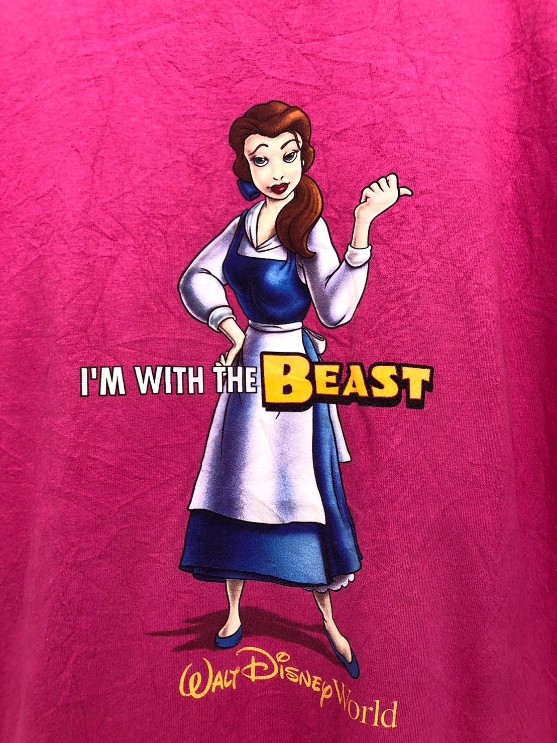 Disney × Vintage Vintage Beauty and the Beast shirt I’m With The Beast wts01 Size US M / EU 48-50 / 2 - 3 Thumbnail