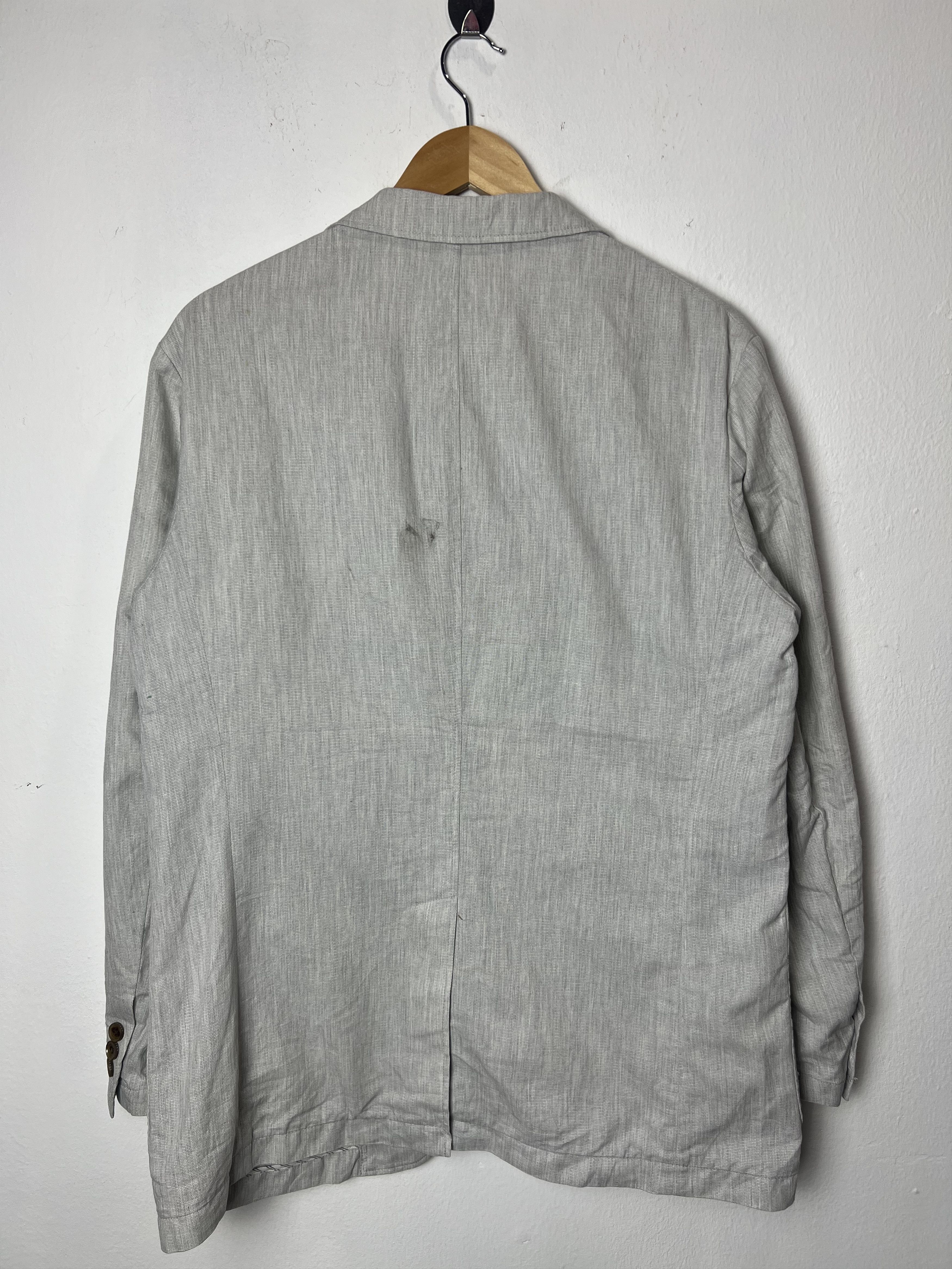 Japanese Brand Vintage Crocodile Light Grey Blazer Size US L / EU 52-54 / 3 - 2 Thumbnail