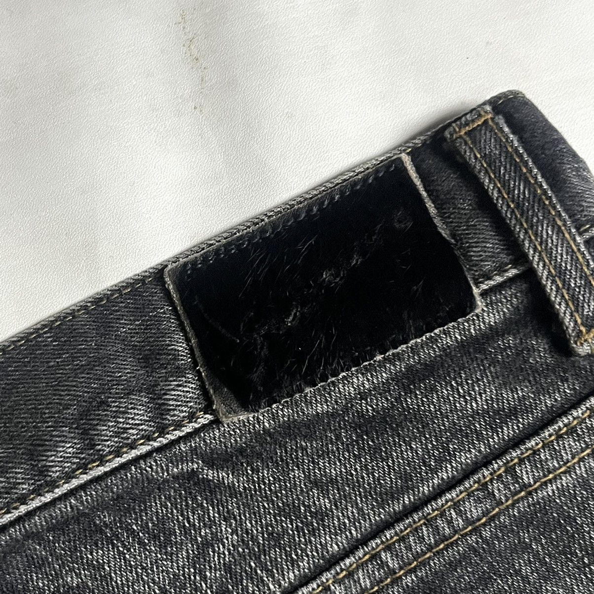 JACKROSE 2000s- Jackrose Faded Black Clawmark Crash Denim Size US 31 - 9 Thumbnail