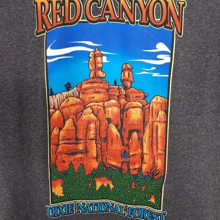 Delta Red Canyon T Shirt Mens Size Medium Gray Dixie National Size US M / EU 48-50 / 2 - 4 Thumbnail