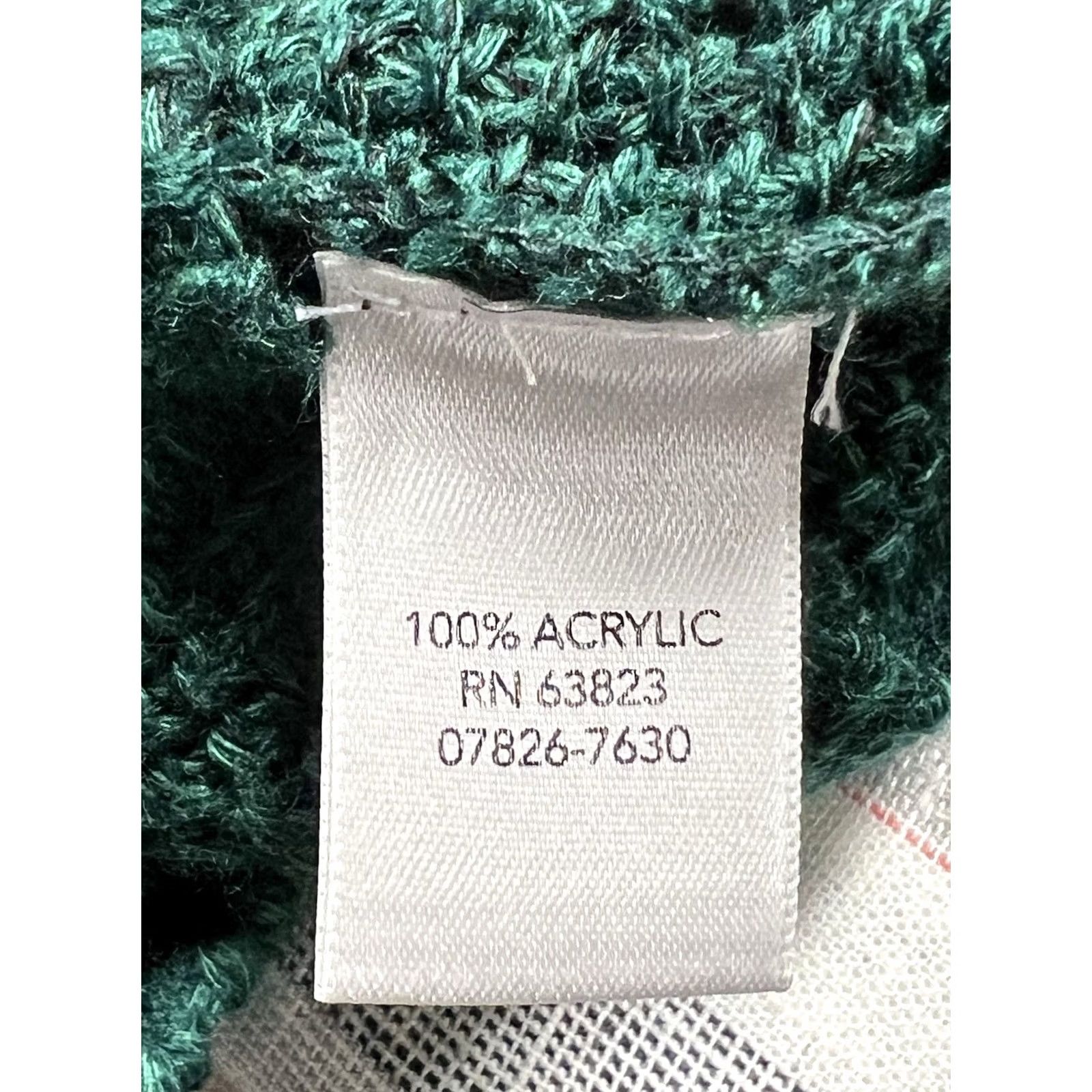 Vintage Christopher & Banks Open Knit Cardigan Women's M Green Sweater Cardigan Knit Open-Knit V-Neck Casual Womens Size M / US 6-8 / IT 42-44 - 8 Thumbnail
