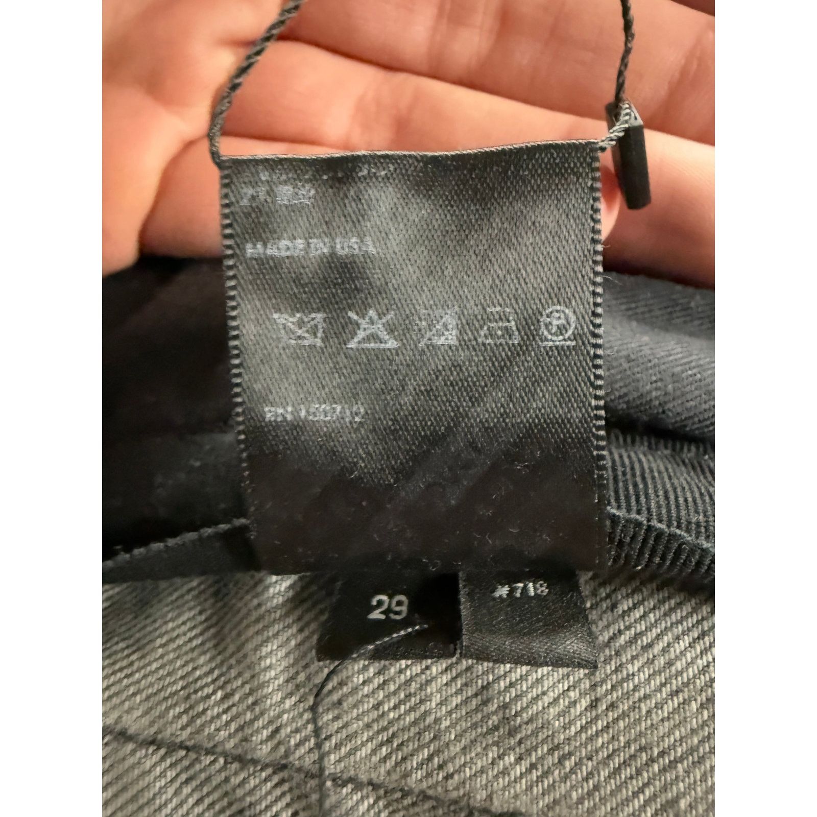 Amiri Amiri Jeans Grey Plain Thrasher (Missing Button) Used 29 Size US 29 - 6 Thumbnail