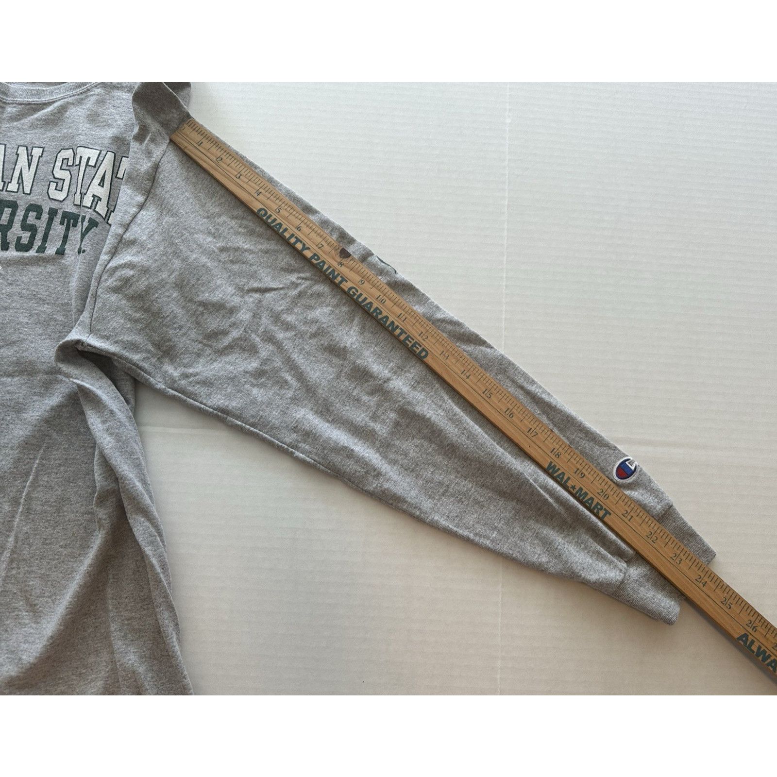 Champion Champion Authentic Michigan State Spartan TShirt Gray LRG Size US L / EU 52-54 / 3 - 9 Thumbnail