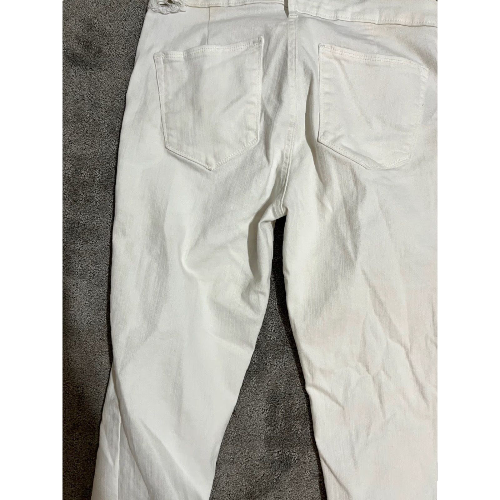 Gap Gap 1969 Jeans Regular Women Skinny White Denim Light Wash Stretch Dark Wash 29 Inseam 29 White Denim Jeans Skinny Stretch Gap 1969 Women’s Size 29" - 4 Thumbnail