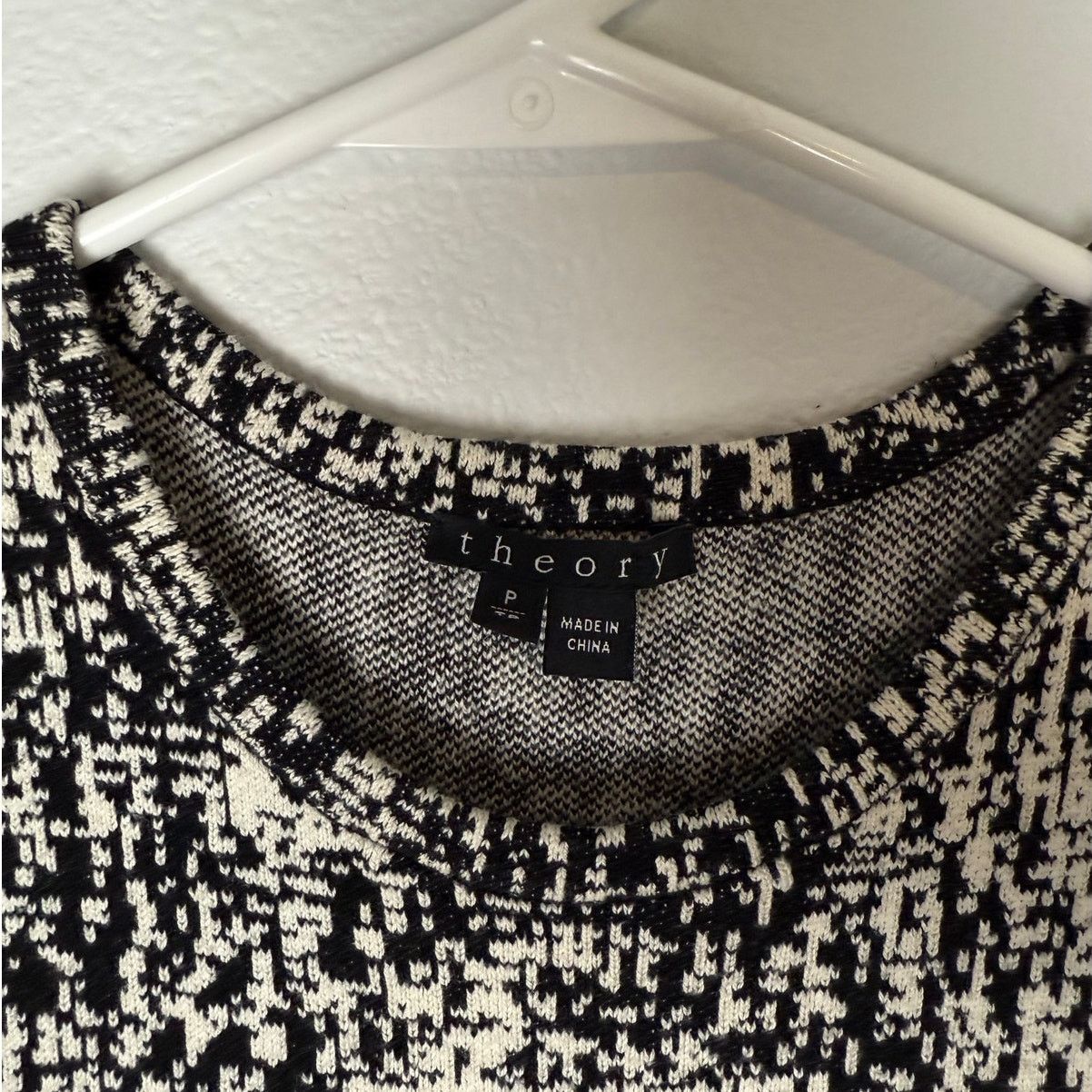 Theory $395 Theory Marl Flare Knit Sweater Dress, Sz P Size S / US 4 / IT 40 - 6 Thumbnail