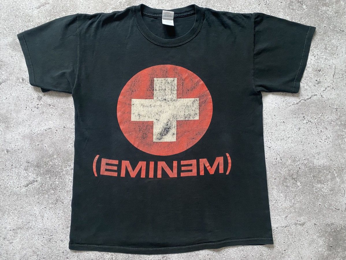 Eminem × Vintage Vintage Y2K Eminem Recovery Album Promo Rap t shirt 00’s Size US L / EU 52-54 / 3 - 1 Thumbnail