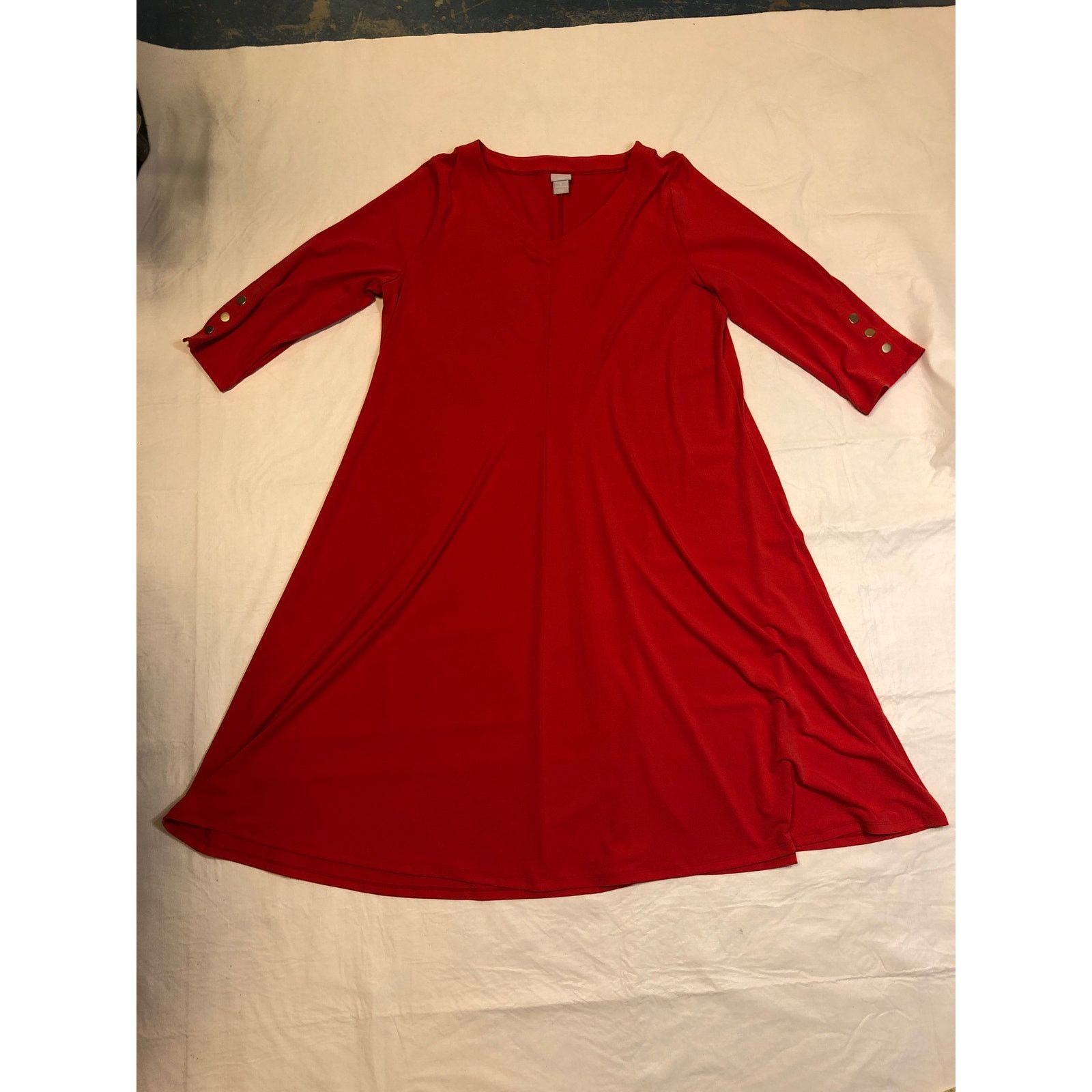 Chicos New Chico's Cheetah Print Midi Dress Size 1P US M Petite | Grailed