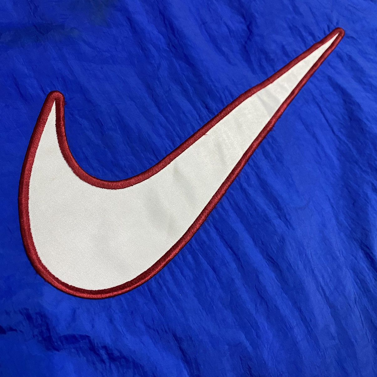 Nike × Vintage Nike 90s Big swoosh padded parka hoodie jacket Size US M / EU 48-50 / 2 - 22 Thumbnail