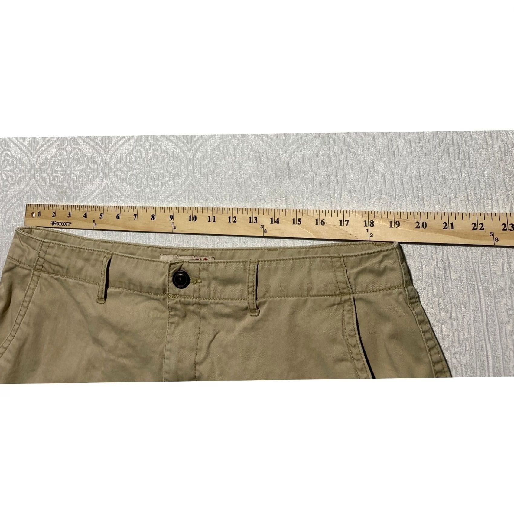 Vintage Arizona Jean Co Mens Khaki Cargo Shorts Size 38 Tan Cotton Twill Utility Casual Size US 38 / EU 54 - 3 Thumbnail