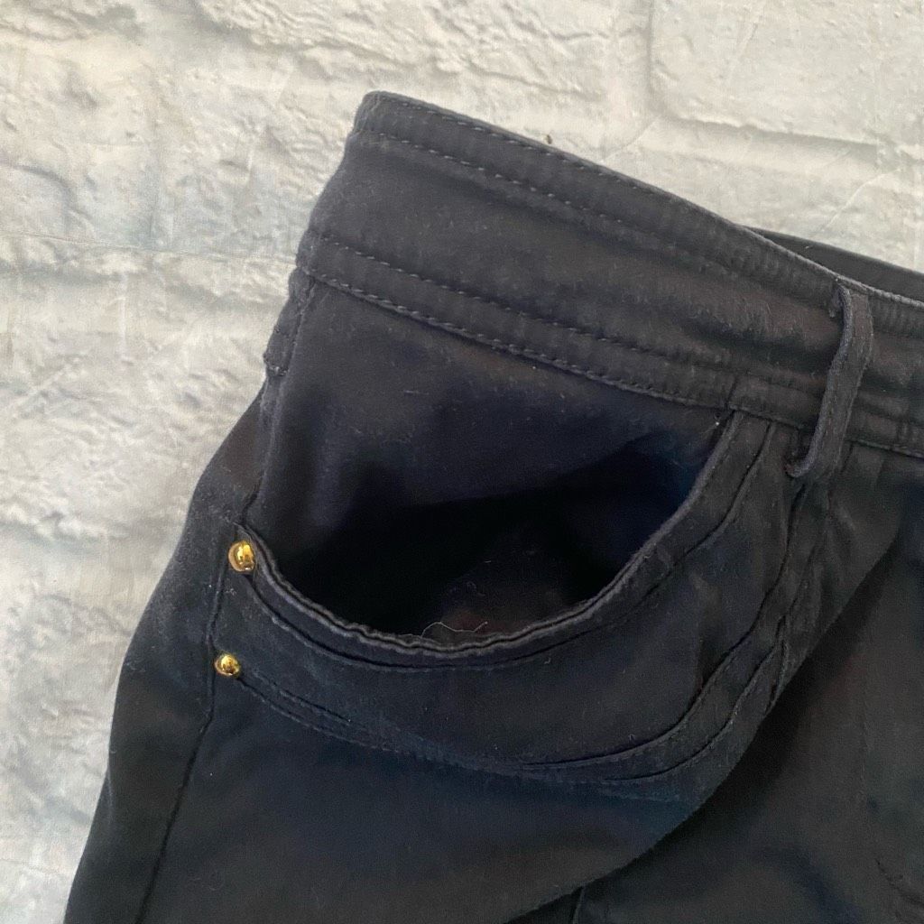 Other Cache women 8 cotton blend crop ankle pants black Size 30" / US 8 / IT 44 - 3 Thumbnail