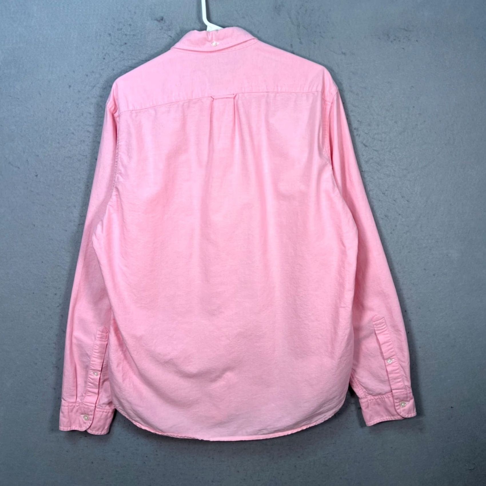 J.Crew J.CREW Mens Size Large Slim Fit Pink Lightweight Oxford Shirt Long Sleeve Button-Up Size US L / EU 52-54 / 3 - 2 Thumbnail
