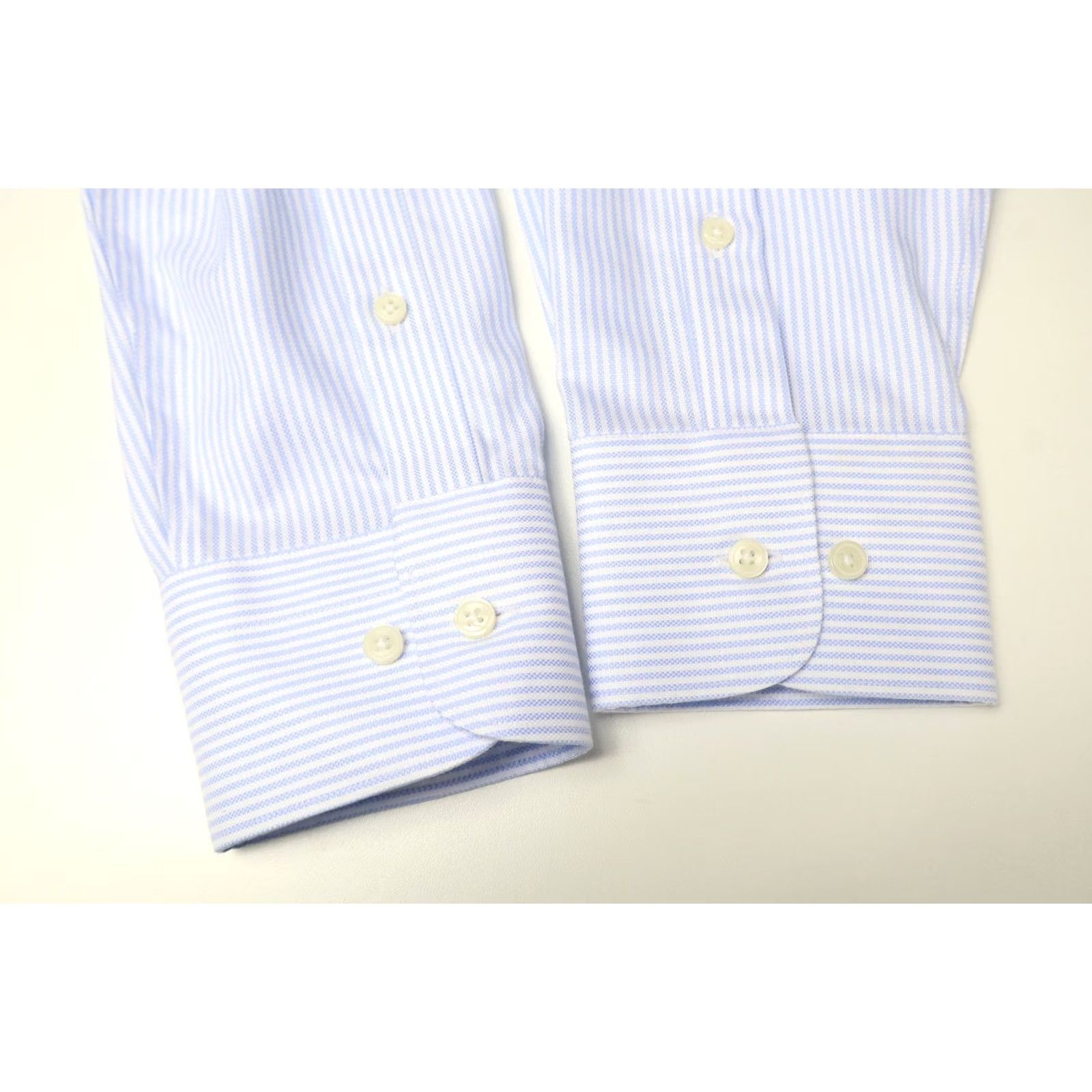Suitsupply SUITSUPPLY Formal Shirt Men's Extra Slim Fit Blue Pinstripe Dress 43/17 Size 46R - 5 Thumbnail