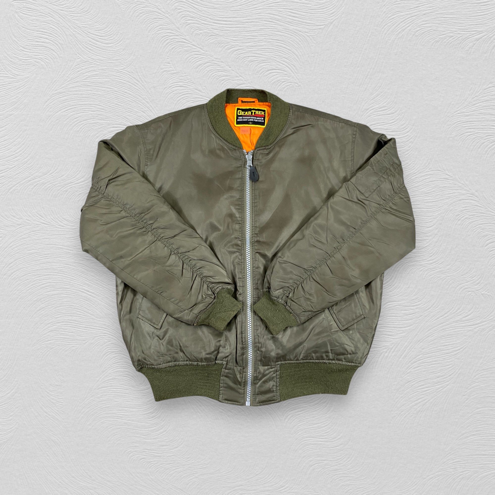 Japanese Brand Vintage Gear Trek Bomber Jacket- J523 Size US L / EU 52-54 / 3 - 4 Thumbnail