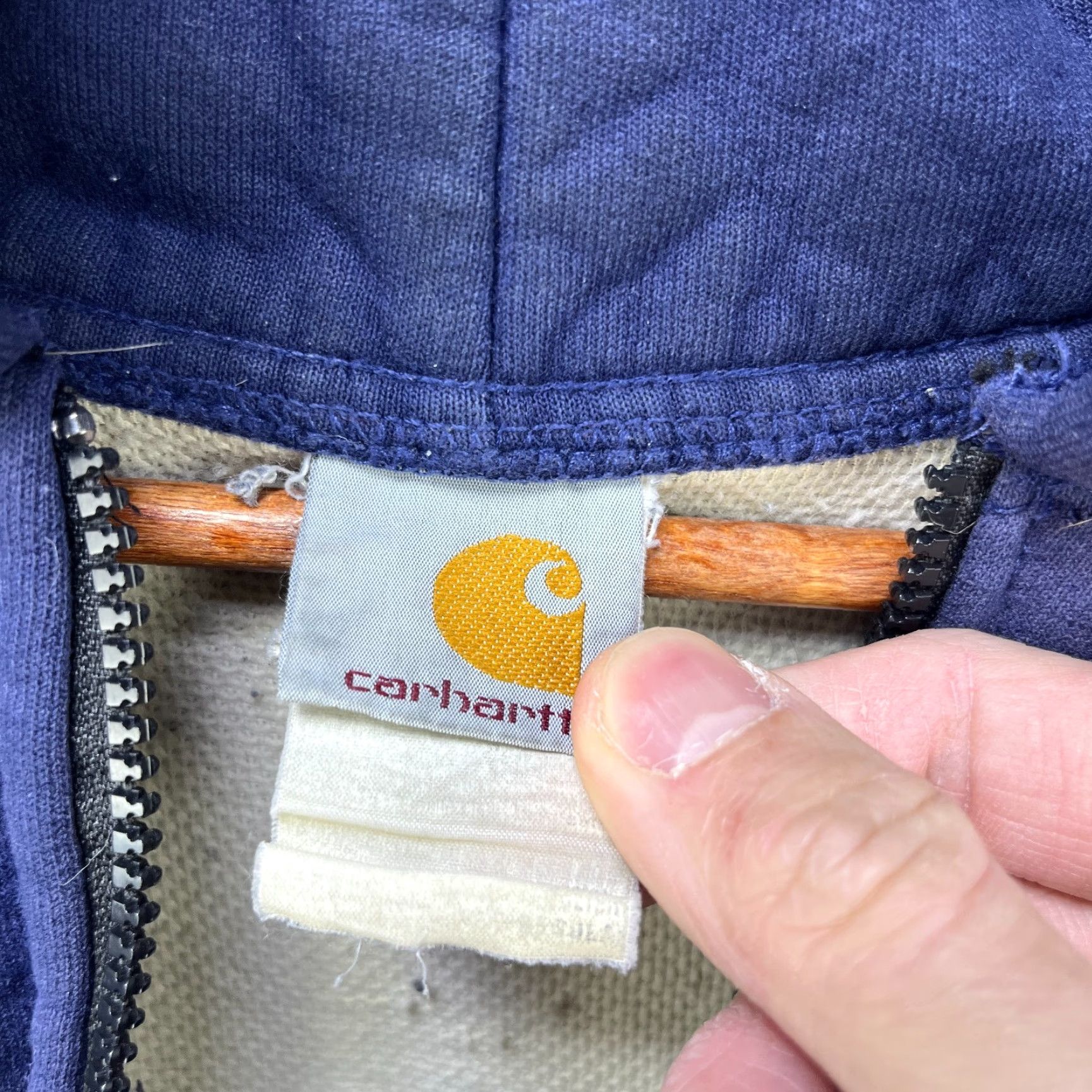 Nike VINTAGE Carhartt Sun Faded Zip Up Hoodie Large Thermal Shirt Mens 90s Logo Pockets Corduroy Size US L / EU 52-54 / 3 - 5 Thumbnail