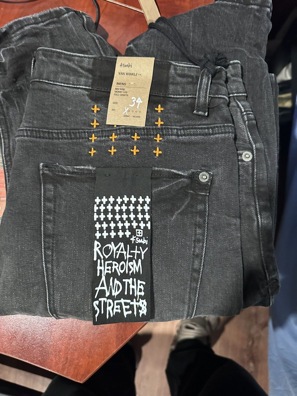 image of Ksubi Van Winkle in Black, Men's (Size 34)