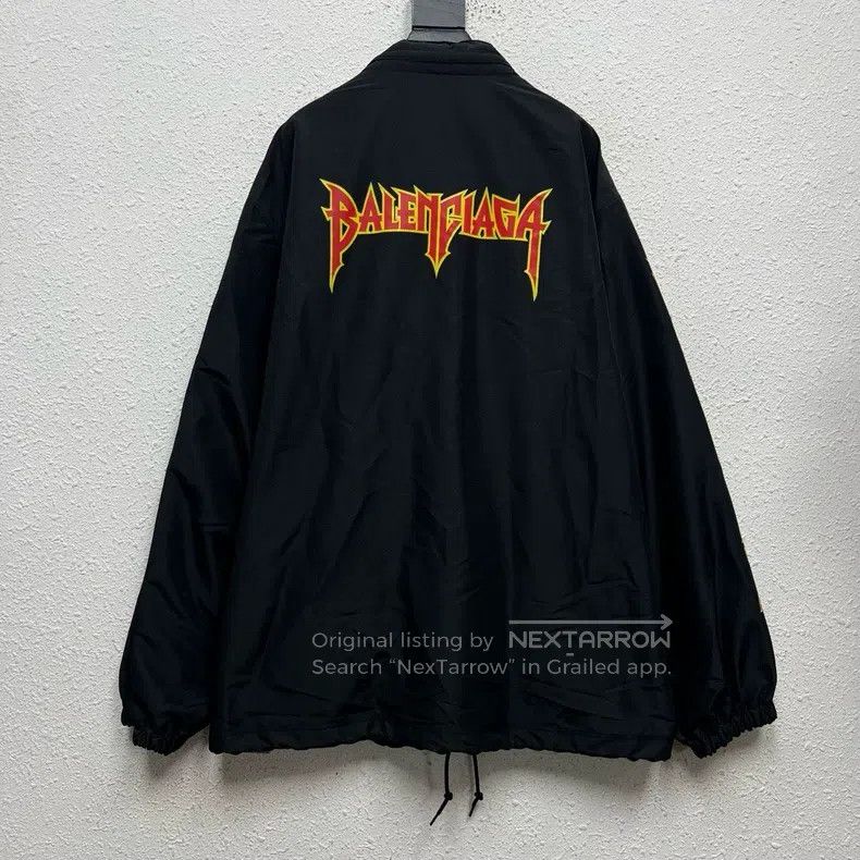 Balenciaga Balenciaga Black Nylon Rock Band Series Lightning Flame Le Size US S / EU 44-46 / 1 - 2 Thumbnail