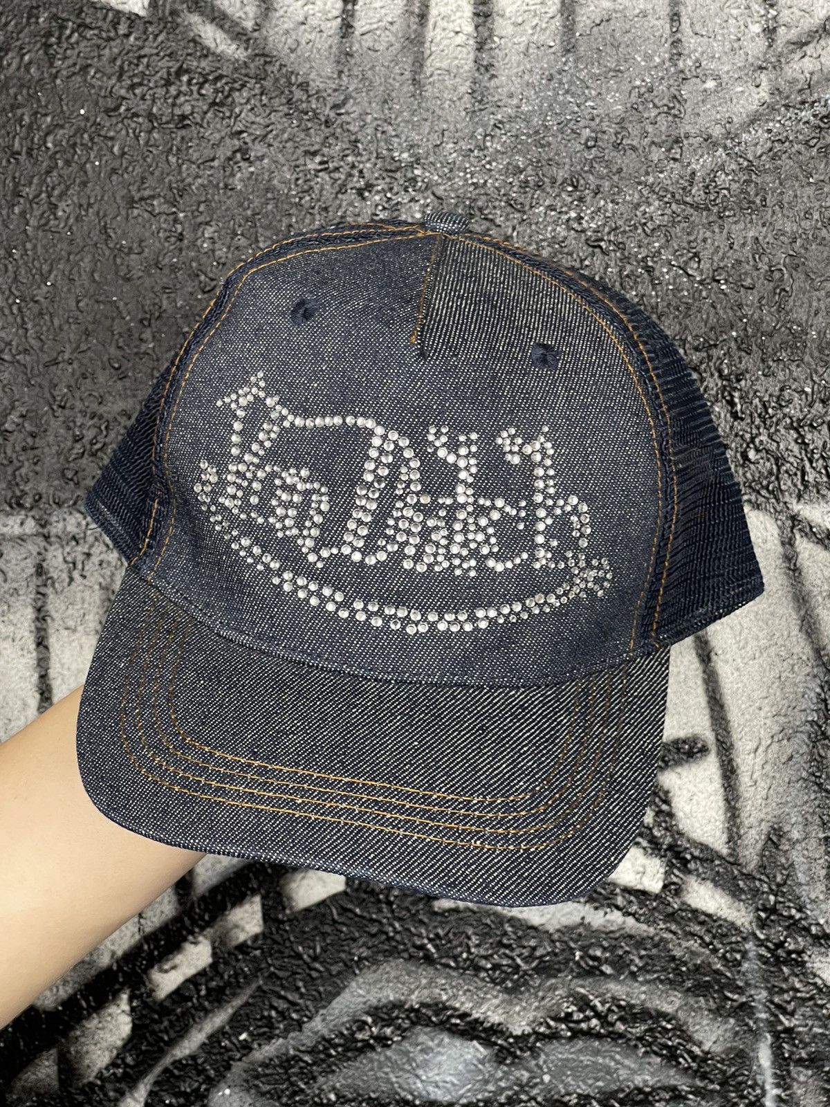 Von Dutch Von Dutch Y2K Logo With Rhinestones Originals Trucker Cap One Sized Fits Size ONE SIZE - 5 Thumbnail