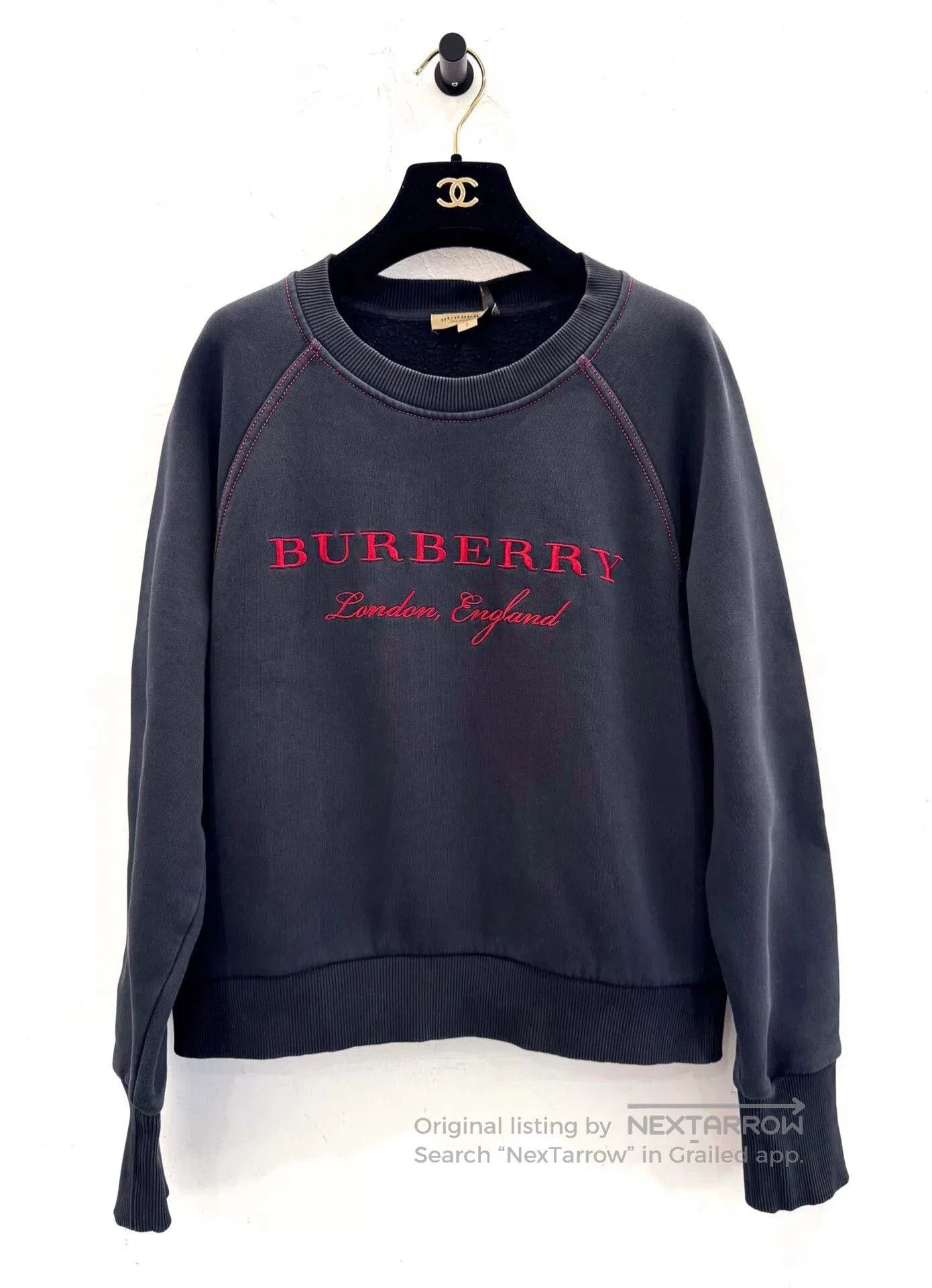 Burberry Burberry Women's Letter Embroidery Logo Sweatshirt. Size S / US 4 / IT 40 - 1 Thumbnail