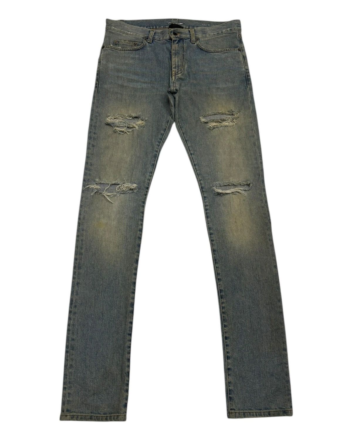 Saint Laurent Paris Distressed D 02 Denim | Grailed