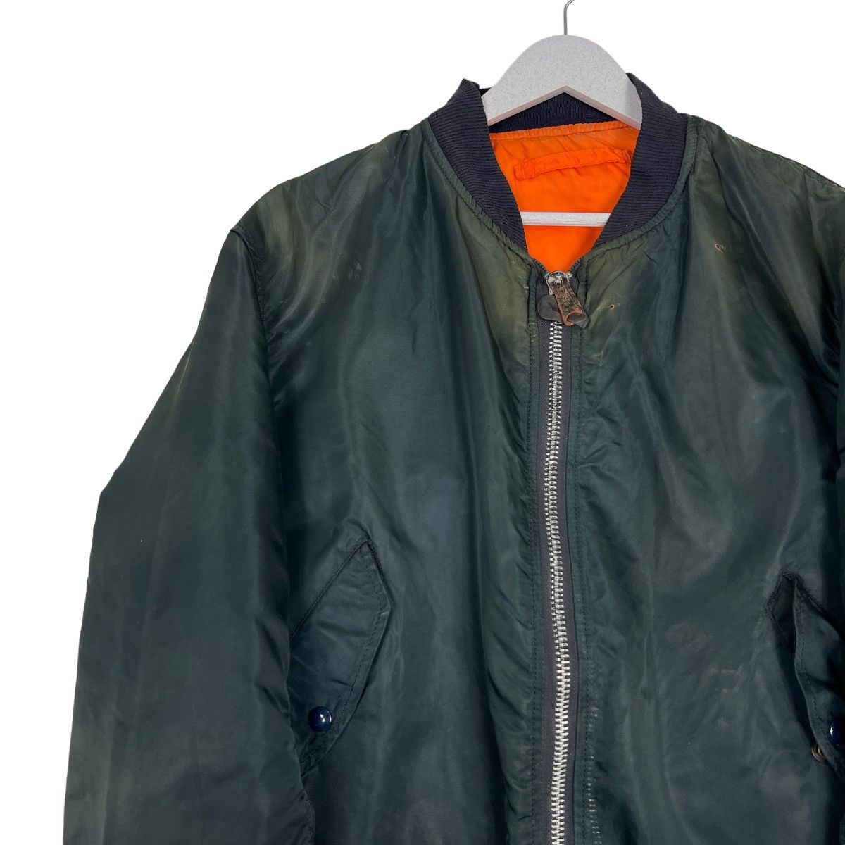 Alpha Industries 🔥 VINTAGE MA-1 ALPHA INDUSTRIES BOMBER JACKET MADE IN USA Size US L / EU 52-54 / 3 - 7 Thumbnail