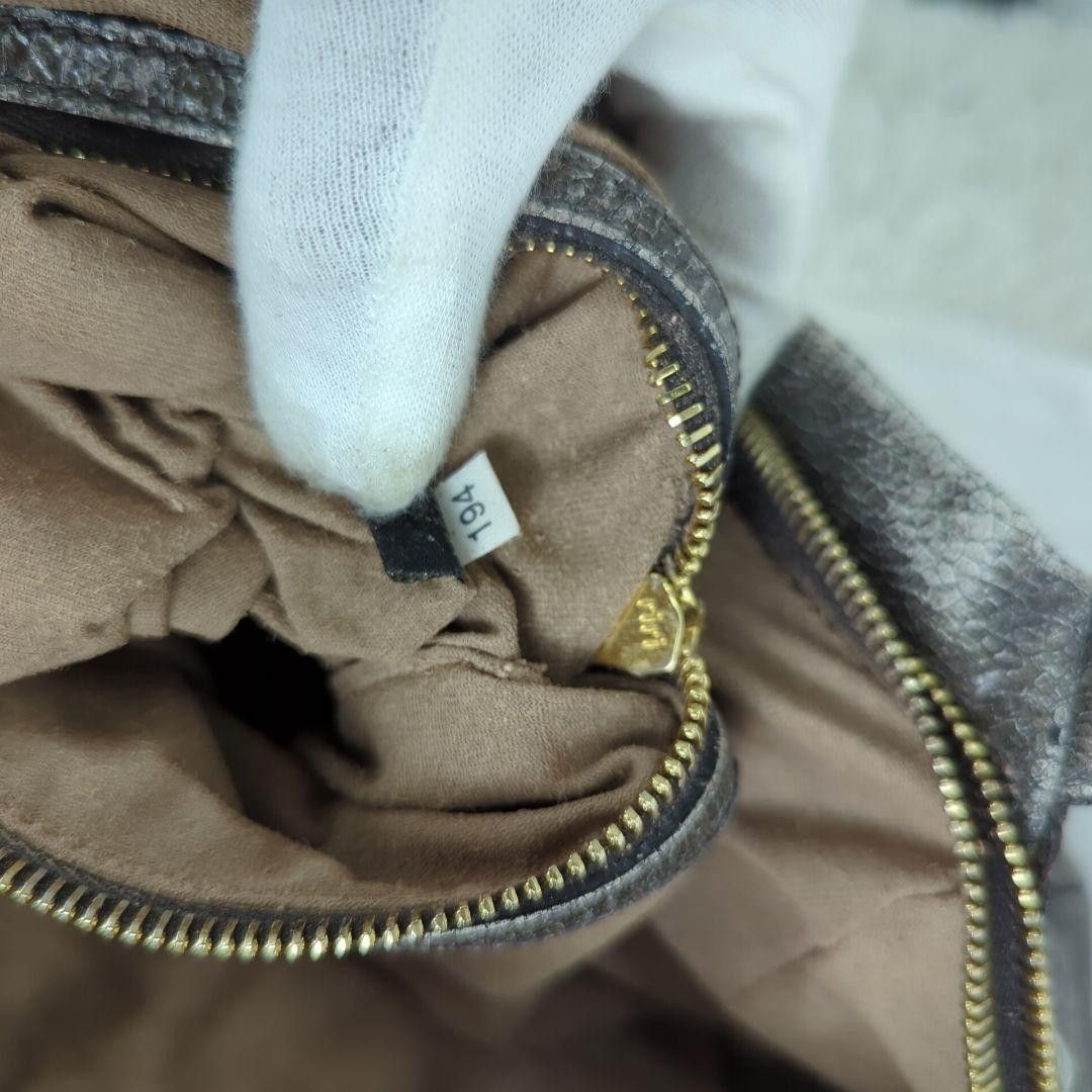 Prada Prada - Mini Padlock Gray Handbag Gold Hardware Size ONE SIZE - 11 Thumbnail