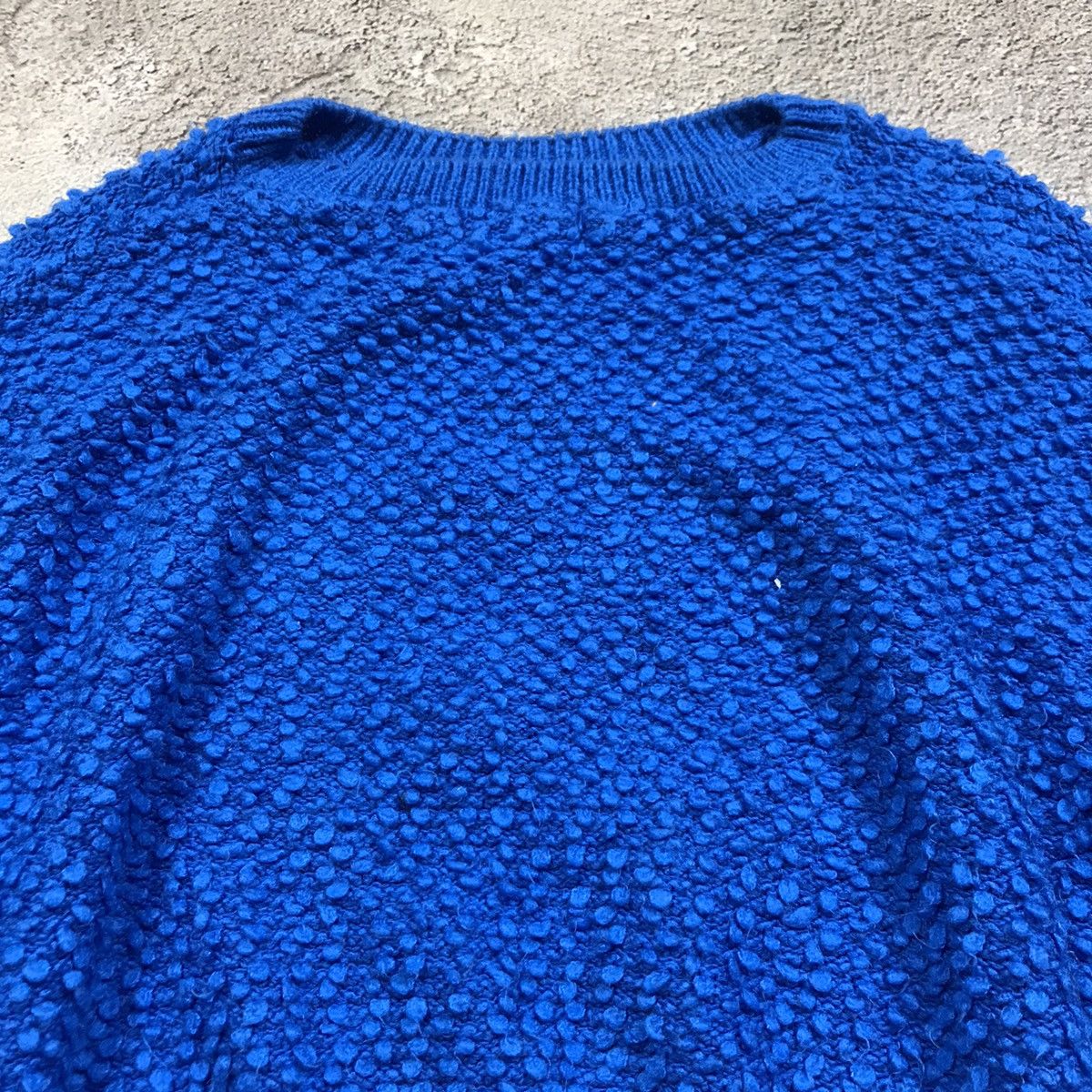 Vintage Vintage Y2K Oversized Abstract Knit Sweater Streetwear Blue Size M / US 6-8 / IT 42-44 - 3 Thumbnail
