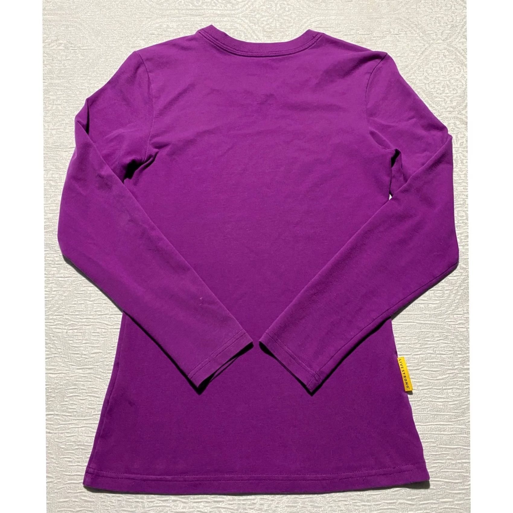 Nike Nike Livestrong Dri-Fit Cotton Long Sleeve Purple Graphic Tee Shirt XS Size XS / US 0-2 / IT 36-38 - 6 Thumbnail