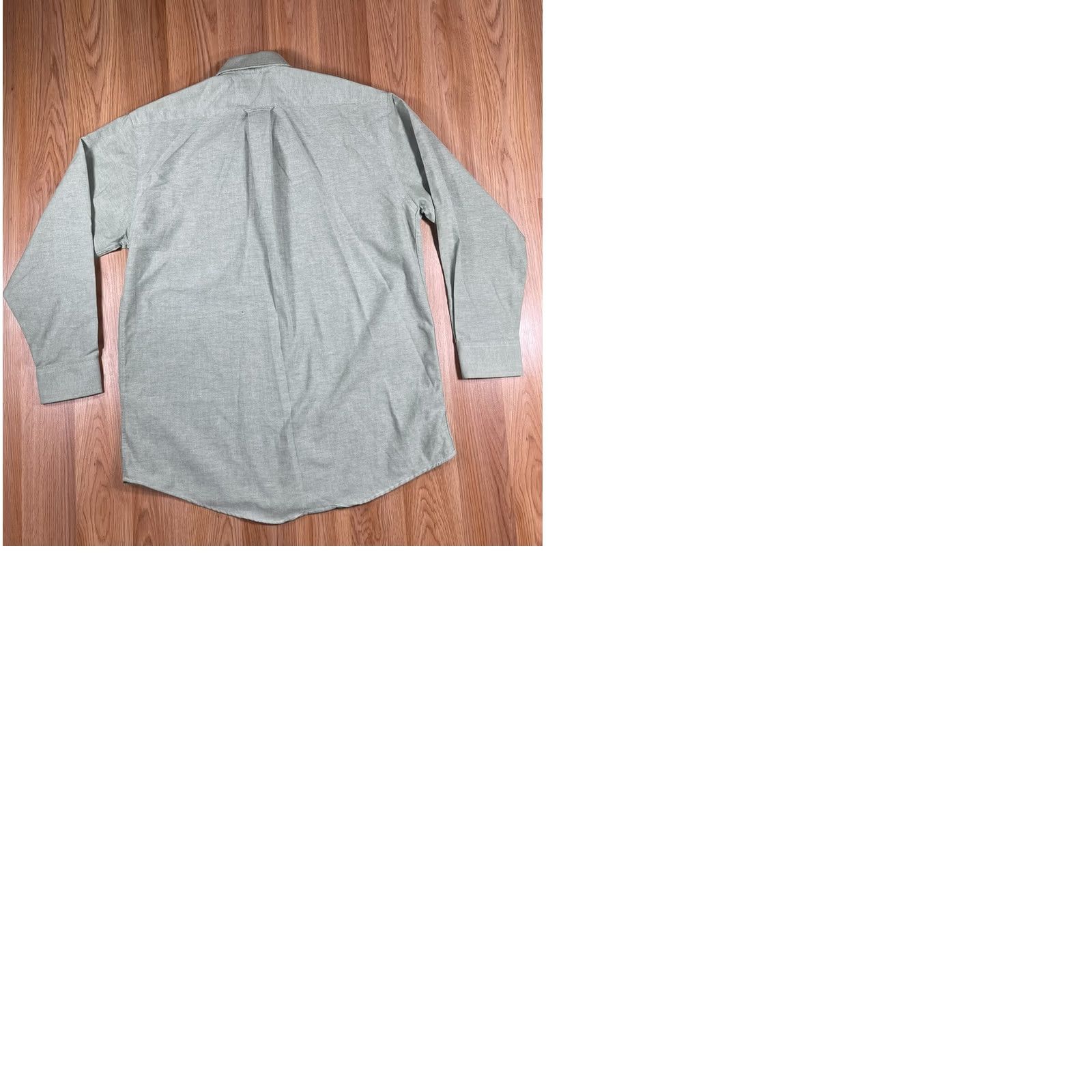 Stafford Stafford Shirt Mens 16 Green Dress Wrinkle Free Oxford Long Sleeve Button Down Size 42R - 9 Thumbnail