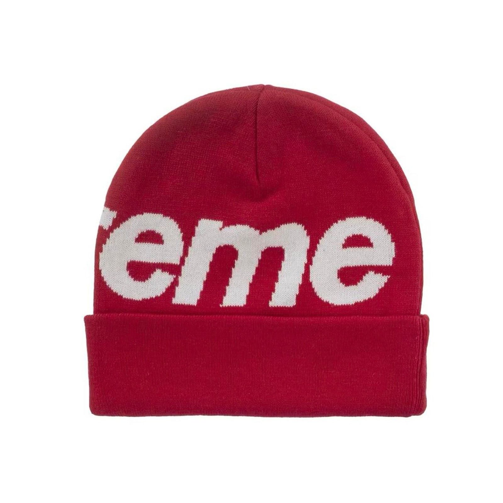 Supreme 🚨 FW25 Supreme Big Logo Beanie “Red” OS Size ONE SIZE - 2 Thumbnail