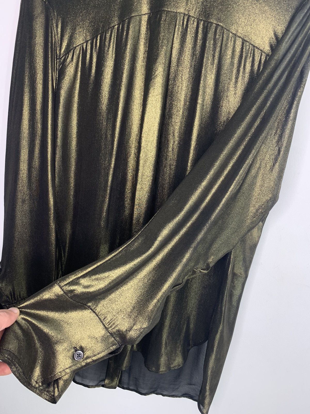 Ann Demeulemeester × Designer Ann Demeulemeester Women’s Viscose Shirt 44 Size Size M / US 6-8 / IT 42-44 - 7 Thumbnail